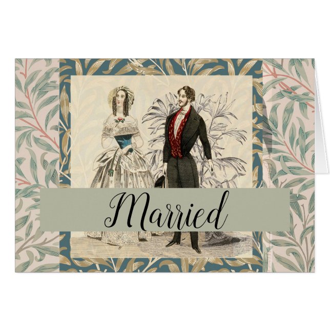  1844 Victoriaans huwelijk Artwork (Voorkant Horizontaal)