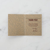  1844 Victoriaans huwelijk Artwork Bedankkaart (Binnen)