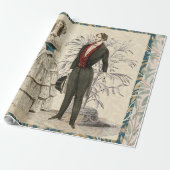 1844 Victoriaans huwelijk Artwork Cadeaupapier (Uitgerold)