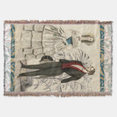  1844 Victoriaans huwelijk Artwork Deken (Voorkant)