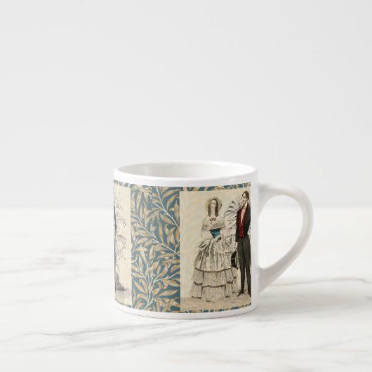  1844 Victoriaans huwelijk Artwork Espresso Kop (Rechts)