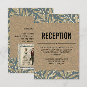 1844 Victoriaans huwelijk Artwork Kaart