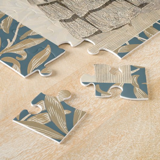  1844 Victoriaans huwelijk Artwork Legpuzzel (Zijkant)