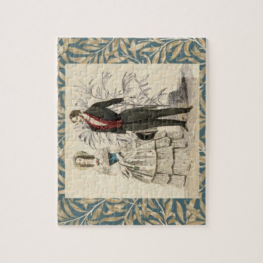  1844 Victoriaans huwelijk Artwork Legpuzzel (Verticaal)