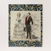  1844 Victoriaans huwelijk Artwork Legpuzzel (Verticaal)