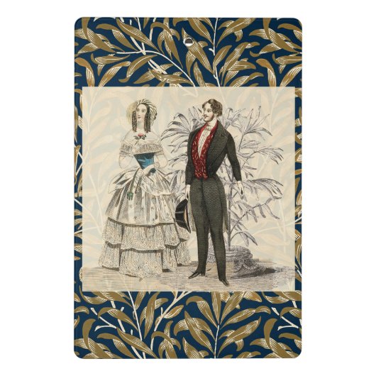  1844 Victoriaans huwelijk Artwork Mini Klembord (Achterkant)