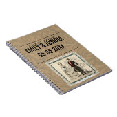  1844 Victoriaans huwelijk Artwork Notitieboek (Rechterzijde)