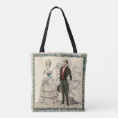 1844 Victoriaans huwelijk Artwork Tote Bag (Achterkant)