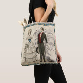 1844 Victoriaans huwelijk Artwork Tote Bag (Dichtbij)