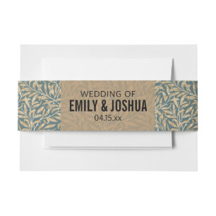  1844 Victoriaans huwelijk Artwork Uitnodigingen Wikkel