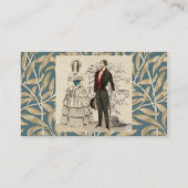  1844 Victoriaans huwelijk Artwork Visitekaartje (Achterkant)