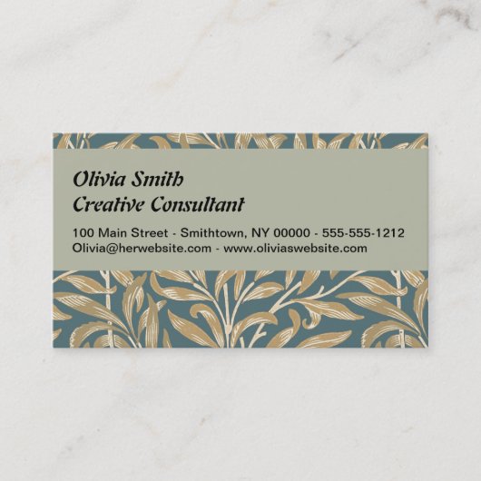  1844 Victoriaans huwelijk Artwork Visitekaartje (Voorkant)