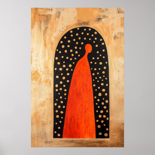 1845 Heroïsche figuur in Archway Poster (Voorkant)