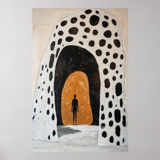 1846 Heroïsche figuur in Archway Poster (Voorkant)