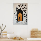 1846 Heroïsche figuur in Archway Poster (Keuken)