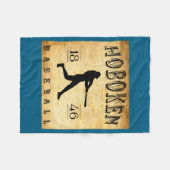 1846 Hoboken New Jersey Baseball  Fleece Deken (Voorkant (Horizontaal))
