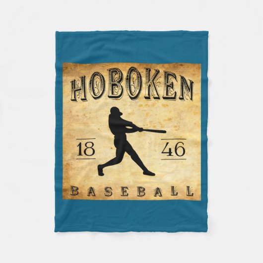 1846 Hoboken New Jersey Baseball  Fleece Deken (Voorkant)