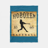 1846 Hoboken New Jersey Baseball  Fleece Deken (Voorkant)