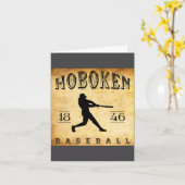 1846 Hoboken New Jersey Baseball  Kaart (Gele Bloem)