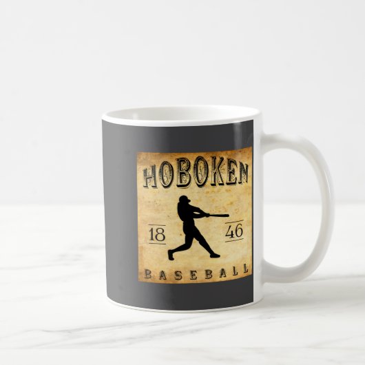 1846 Hoboken New Jersey Baseball Koffiemok (Rechts)