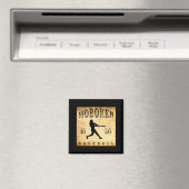 1846 Hoboken New Jersey Baseball  Magneet (Insitu (Vaatwasser))