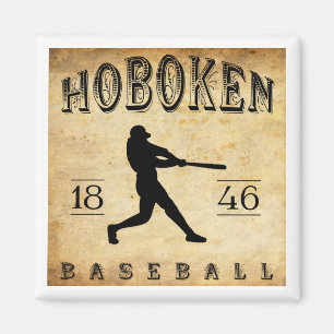 1846 Hoboken New Jersey Baseball Magneet