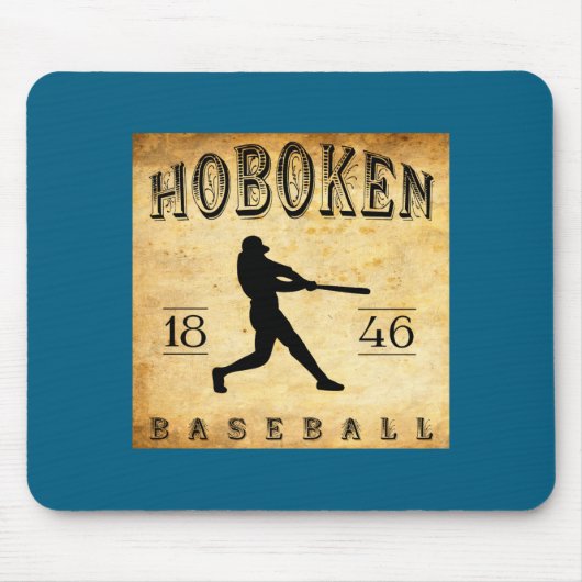 1846 Hoboken New Jersey Baseball Muismat (Voorkant)