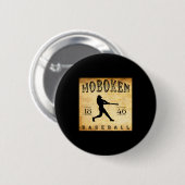 1846 Hoboken New Jersey Baseball  Ronde Button 5,7 Cm (Voorkant /achterkant)