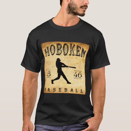 1846 Hoboken New Jersey Baseball T-shirt (Voorkant)