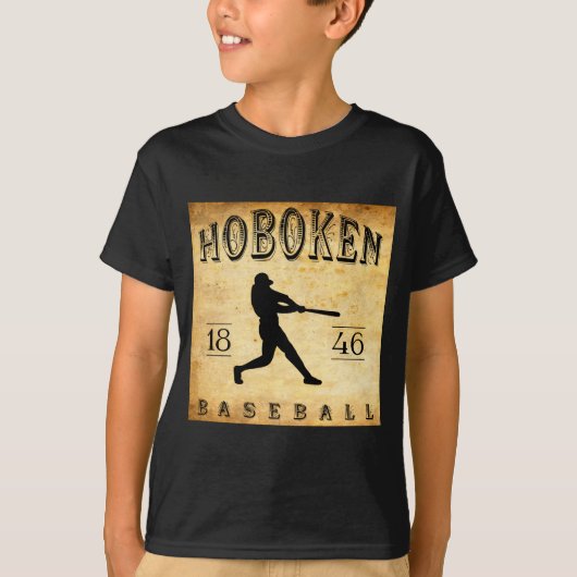 1846 Hoboken New Jersey Baseball  T-shirt (Voorkant)