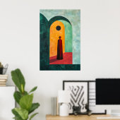 1847 Heroïsche figuur in Archway Poster (Thuiskantoor)