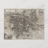 1847 Molini Pocket Map of Florence Italië Briefkaart (Voorkant)