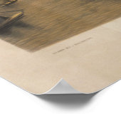  1847 New York City Bird's Eye Uitzicht Map Poster (Hoek)