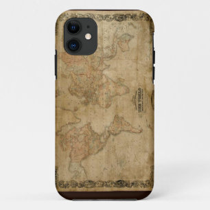 1847 Oude Wereldkaart iPhone 5 Hoesje