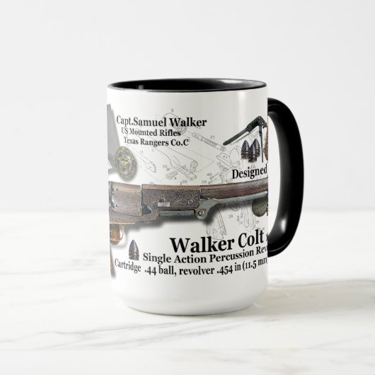 1847 Walker Colt 1847 Coffee Mok (Voorkant rechts)