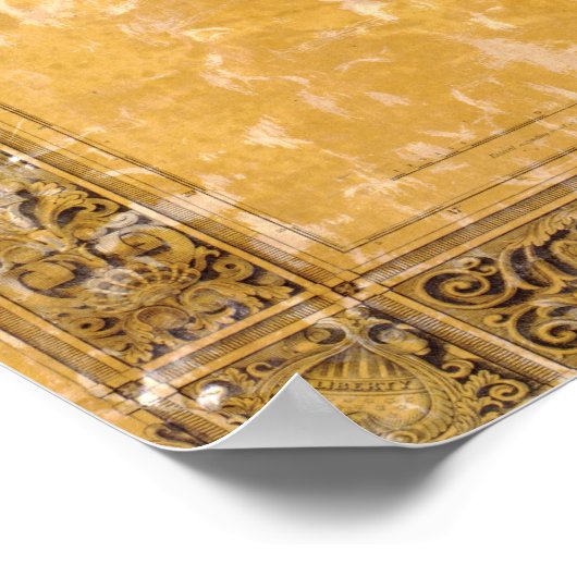 1848 Louisiana Plantations Map Poster (Hoek)