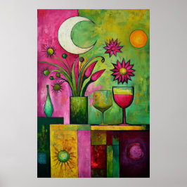 1850 Dreamlike Flow Poster