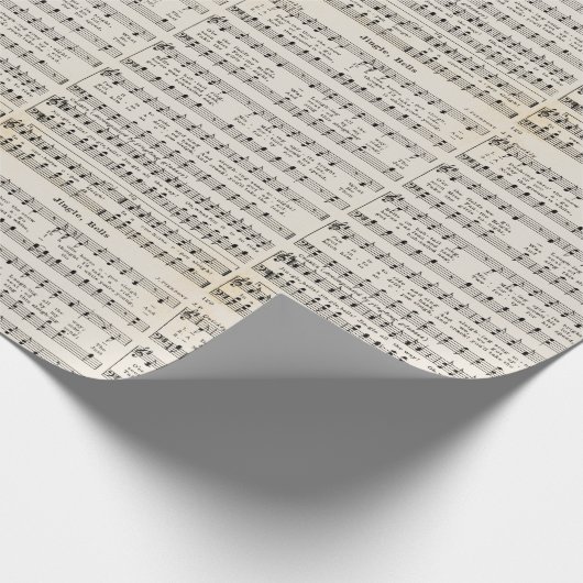 1850 Jingle, Bells. Wrapping kerstmis Cadeaupapier (Hoek)