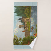 1850s print van Franzenburg Castle Badhanddoek (Badhanddoek)