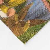 1850s print van Franzenburg Castle Fleece Deken (Hoek)