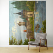 1850s print van kasteel Franzensburg Wandkleed (In situ)