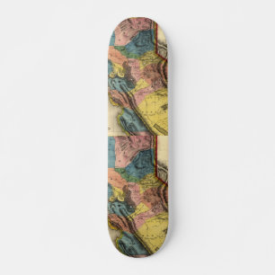  1851 California Gold Region State Map Persoonlijk Skateboard