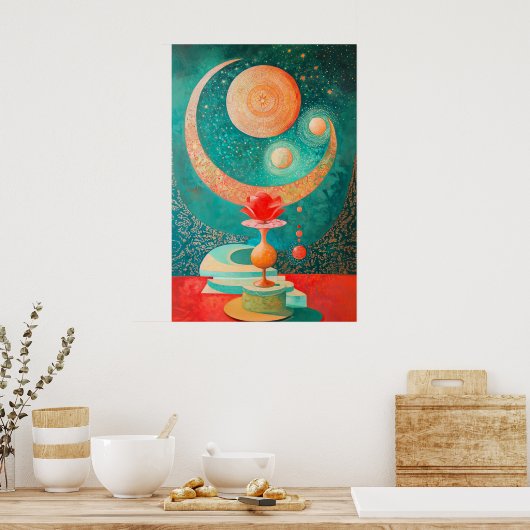 1851 Dreamlike Flow Poster (Keuken)