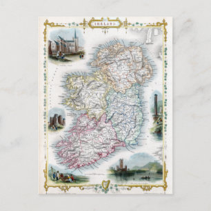 1851 Kaart van Ierland