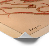 1851  kleureninktpatroon afdrukken poster (Hoek)