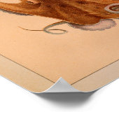 1851  kleureninktpatroon afdrukken poster (Hoek)