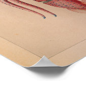 1851 kleureninktvis - Rode Oceaan afdrukken Poster (Hoek)