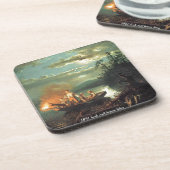 "1851 nachtharpoenvisserij" bier onderzetter (Linkerzijde)