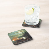 "1851 nachtharpoenvisserij" bier onderzetter (Rechterzijde)