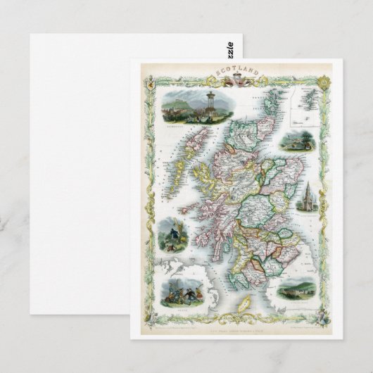 1851 Schotland Briefkaart (Voorkant / Achterkant)